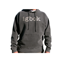 Pigment-dyed Faded Black Hoodie