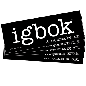 igbok stickers - 5 pack, black
