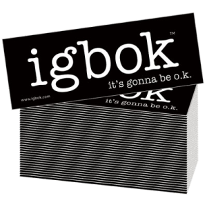 igbok stickers - 48 pack, black