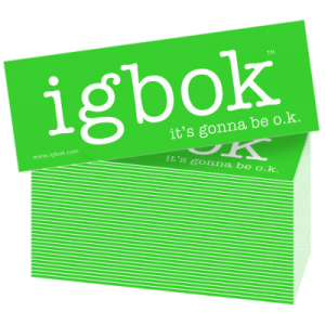 igbok stickers - 48 pack, limegreen