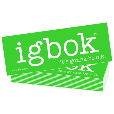 igbok stickers - 12 pack, limegreen