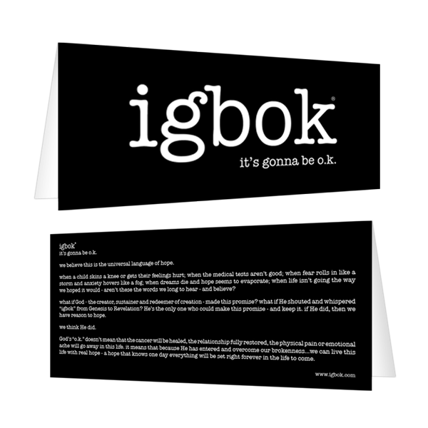 igbok Notecard - black